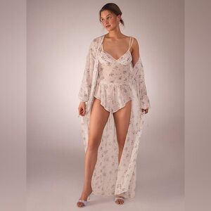 NWT VICTORIA'S SECRET Wildflower Chiffon Cami Set size medium